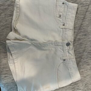 Vintage Levi White Denim Shorts